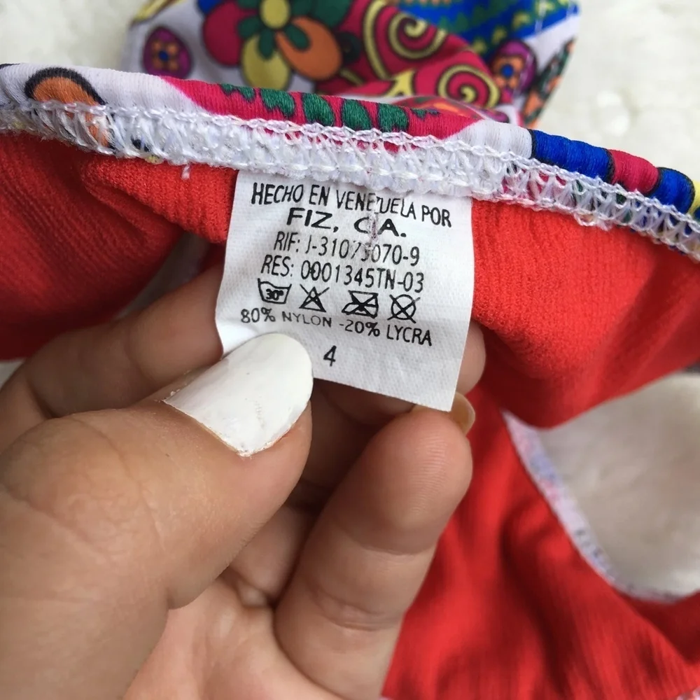 Girls Tiny Triangle Bikini Size 4